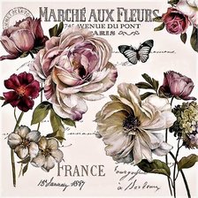 Схема вышивки «Marché aux fleurs»