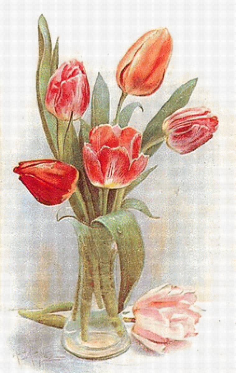 Натюрморт. - живопись., цветы, натюрморт - предпросмотр