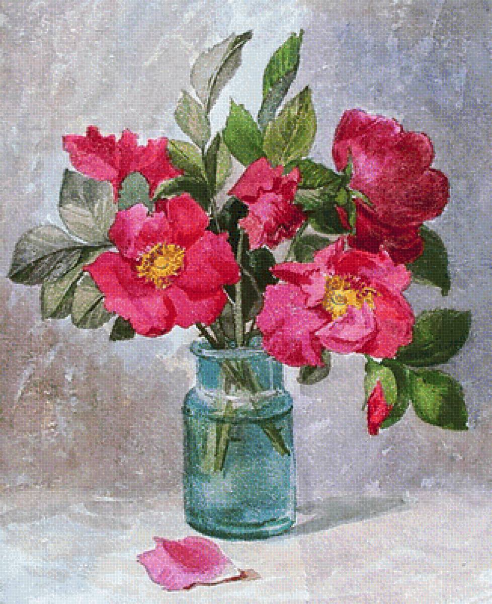 Натюрморт. - натюрморт. живопись., цветы - предпросмотр