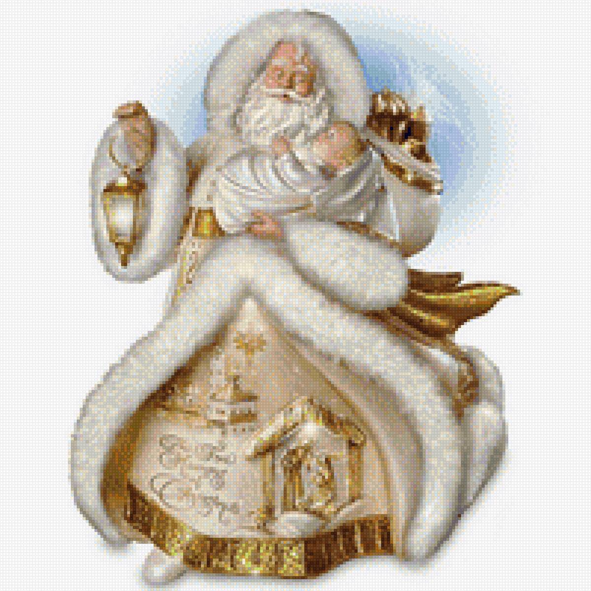 Санта клаус - ангел, новый год, рождество - предпросмотр