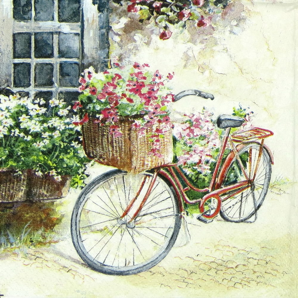 №1752876 - bike and flower - оригинал