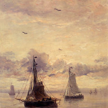 Схема вышивки «Boats 2 mesdag»