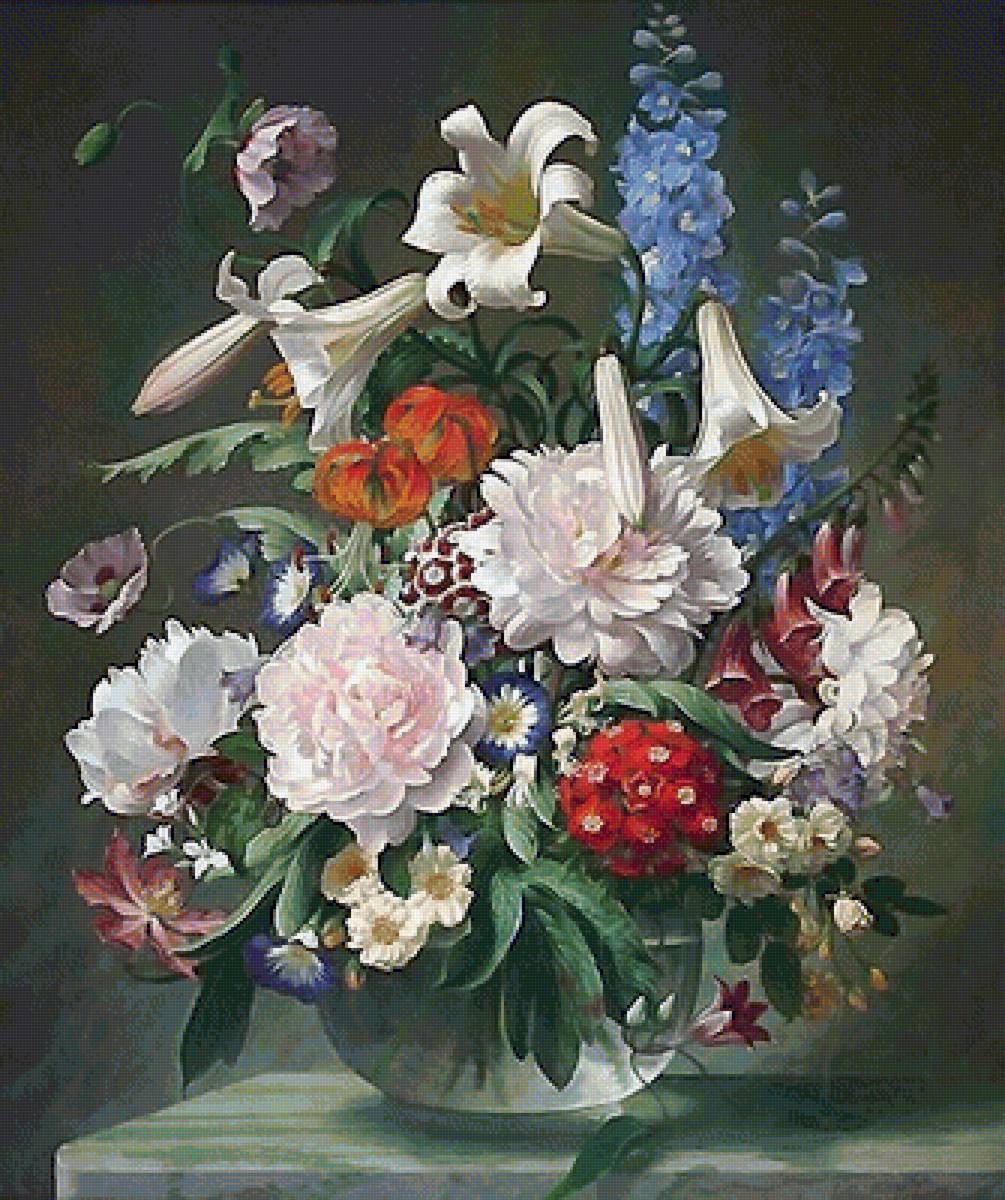 летний букет - букет, цветы - предпросмотр