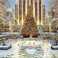 Схема вышивки «Rockefeller Plaza»