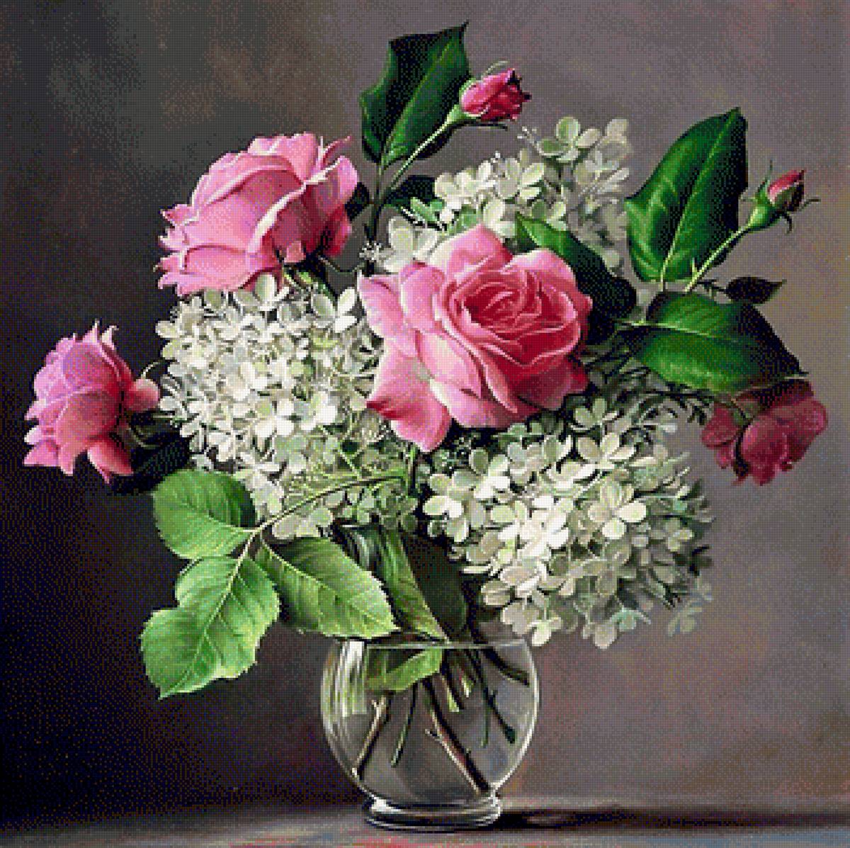 Flowers in a glass jar 2 - предпросмотр