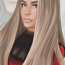 Схема вышивки «Девушка»