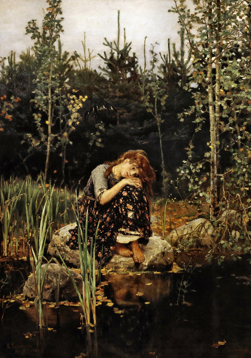 "Аленушка"    худ.  Виктор Васнецов 1881 год - люди - оригинал