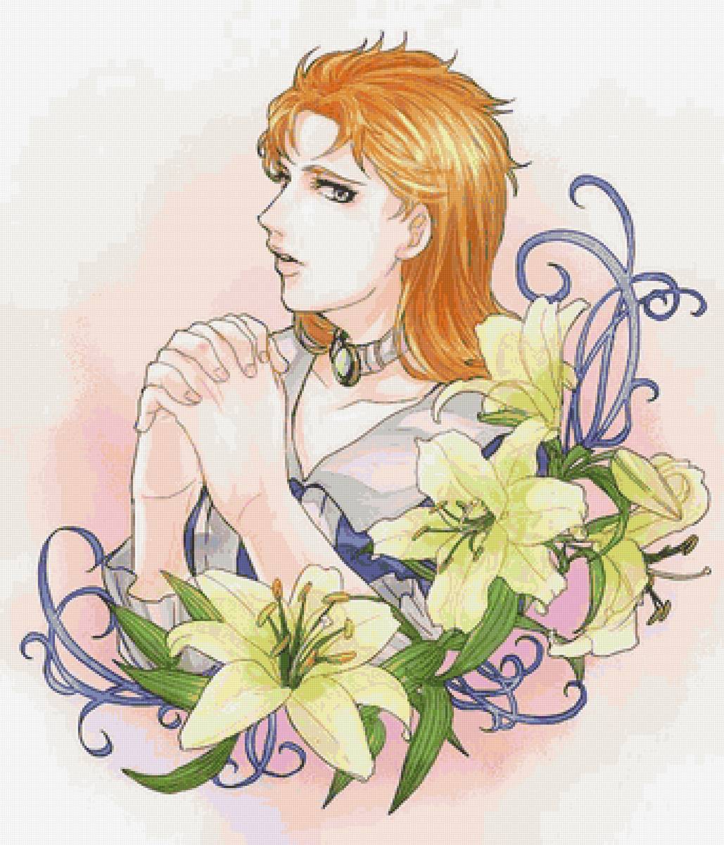 577 - цветы, девушка - предпросмотр