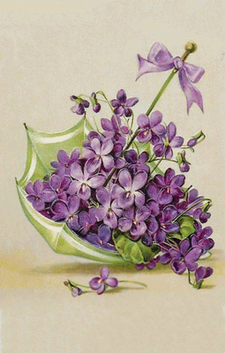 Серия "Зонтики" - цветы, зонтик - предпросмотр