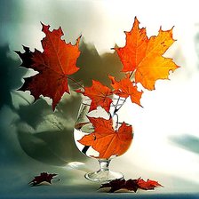 Схема вышивки «Осенние листья.»