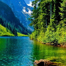 Схема вышивки «горная река»