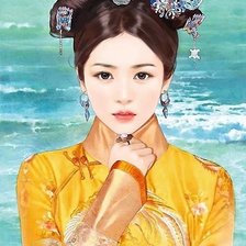 Схема вышивки «Девушка»