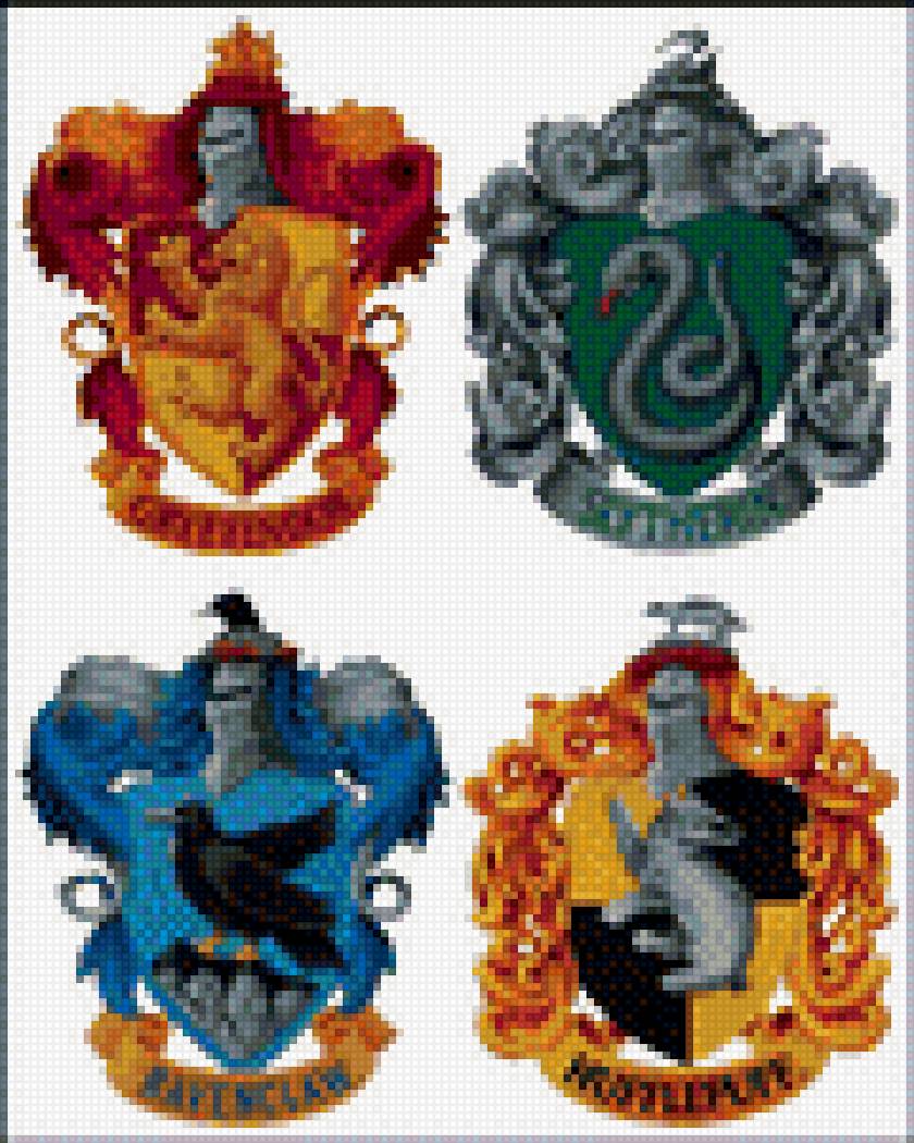 Факультеты хогвартса - факультеты, гриффиндор, гарри поттер - предпросмотр