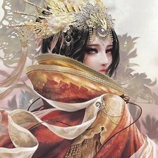 Схема вышивки «Девушка»