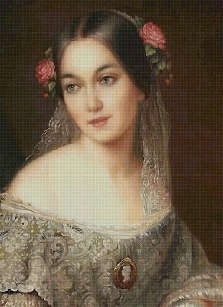 портрет - дама - предпросмотр