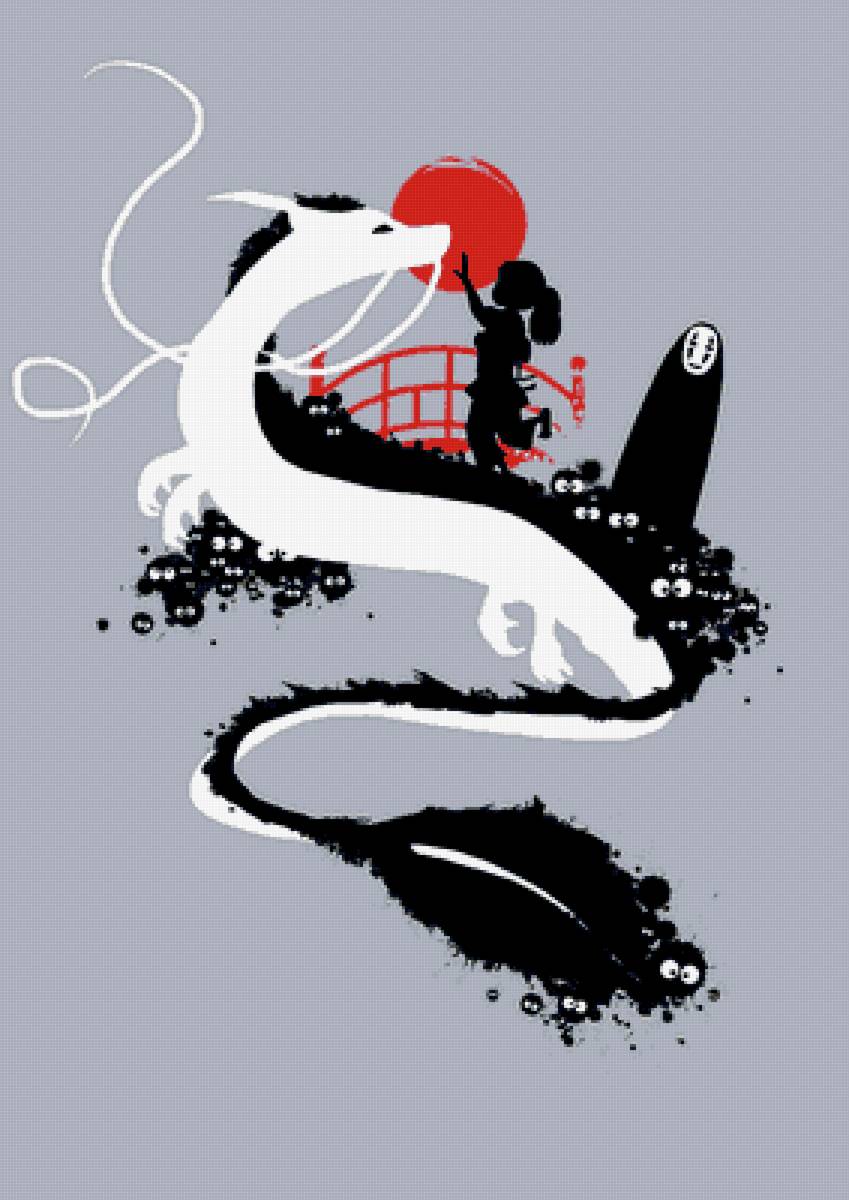 Унесенные призраками - миядзаки, минимализм, унесенные призраками - предпросмотр