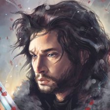 Схема вышивки «Джон Сноу»