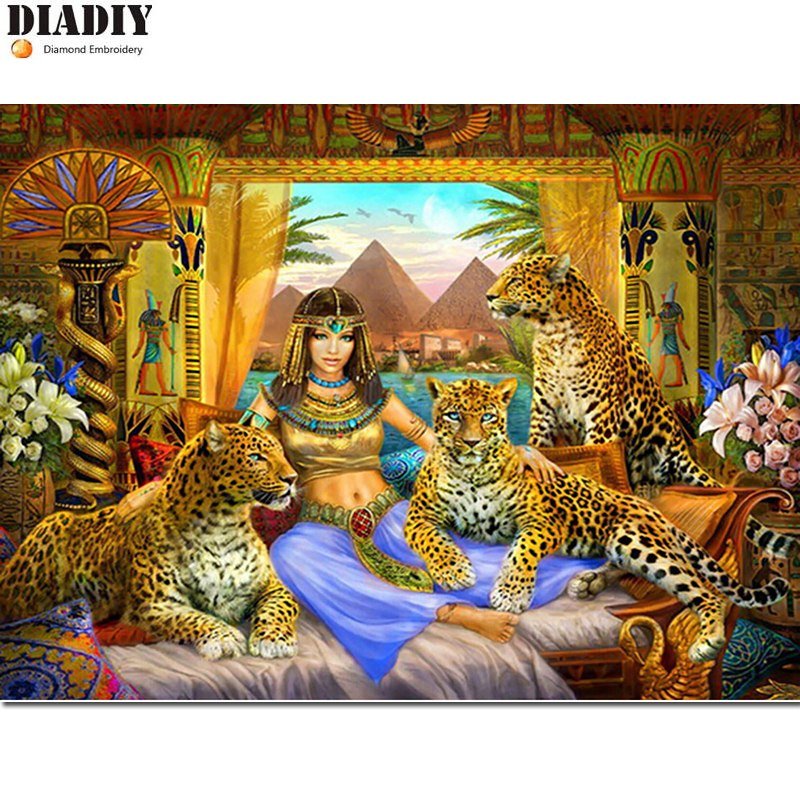 леопарды и девушка - оригинал