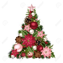 Схема вышивки «новогодная елка»