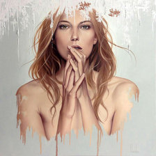 Схема вышивки «Девушка»