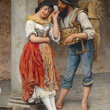 Схема вышивки «двое»