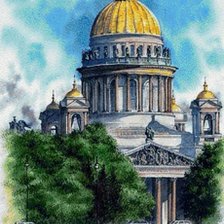 Схема вышивки «исаакиевский собор»