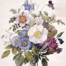 Оригинал схемы вышивки «цветы» (№1764952)