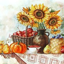 Схема вышивки «Осенний натюрморт.»