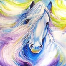 Схема вышивки «лошадка красавца»