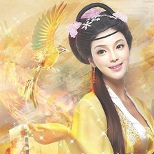 Схема вышивки «Девушка»