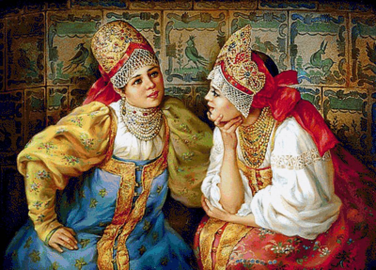 Русские красавицы. - предпросмотр