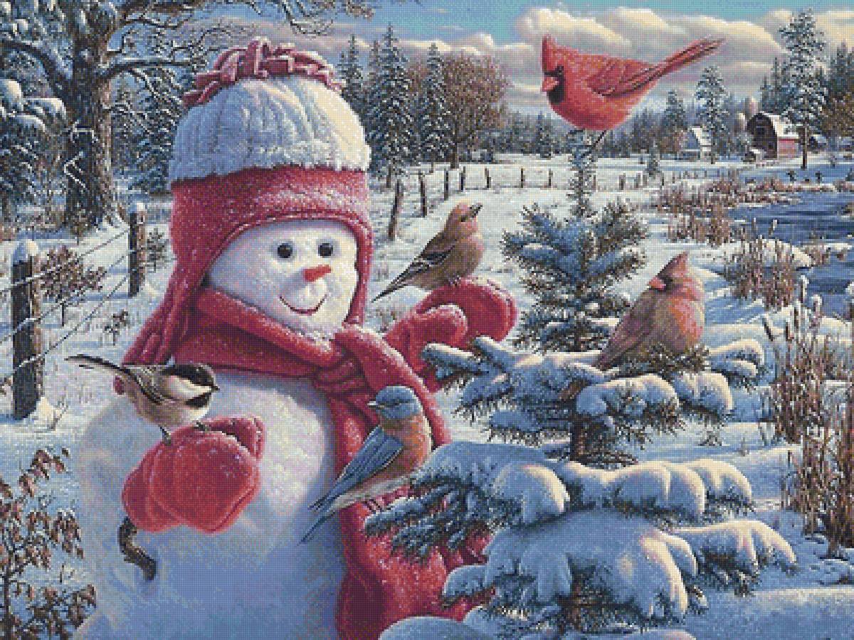 Снеговик - предпросмотр