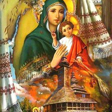 Схема вышивки «діва марія»