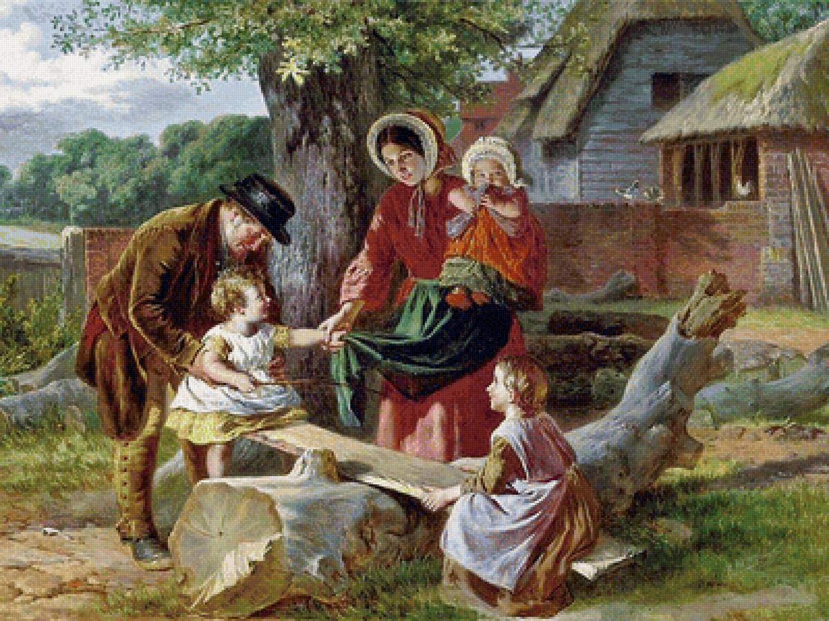 качели - дети, картина - предпросмотр