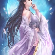 Схема вышивки «Девушка»