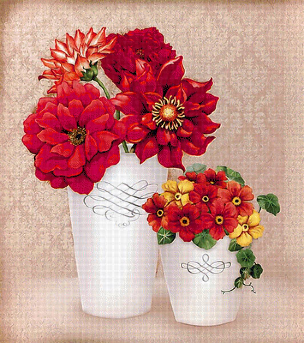 Натюрморт. - живопись., цветы. натюрморт - предпросмотр