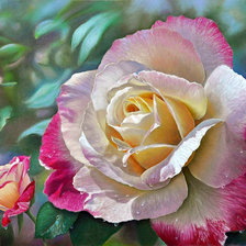 Схема вышивки «розы»