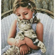 Схема вышивки «мой нежный и ласковый друг»