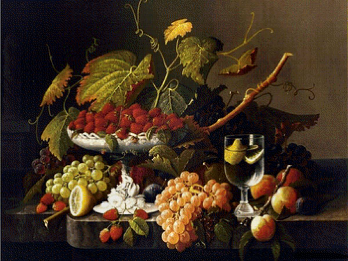 натюрморт - фрукты, натюрморт - предпросмотр