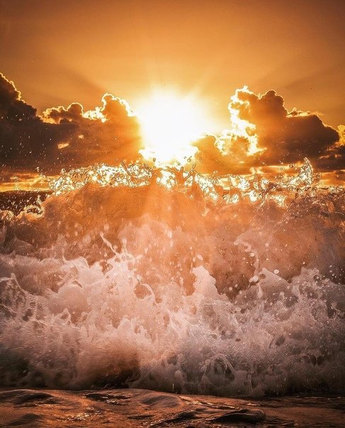 Море - волны, море, закат - оригинал