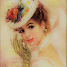 Схема вышивки «девушка»