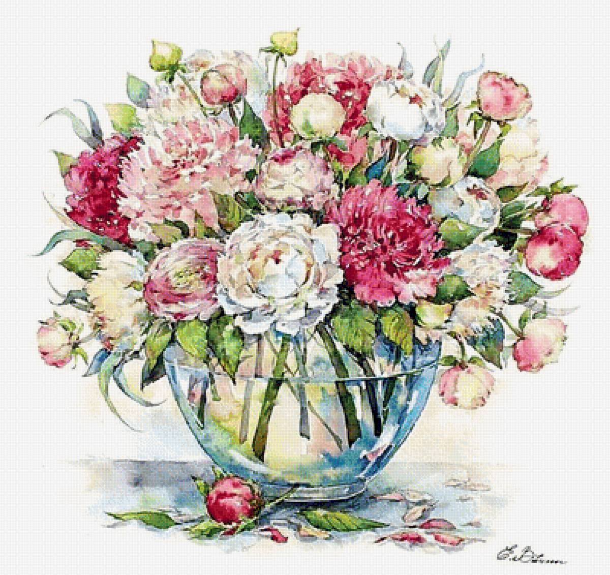 Натюрморт. - живопись., натюрморт, цветы - предпросмотр