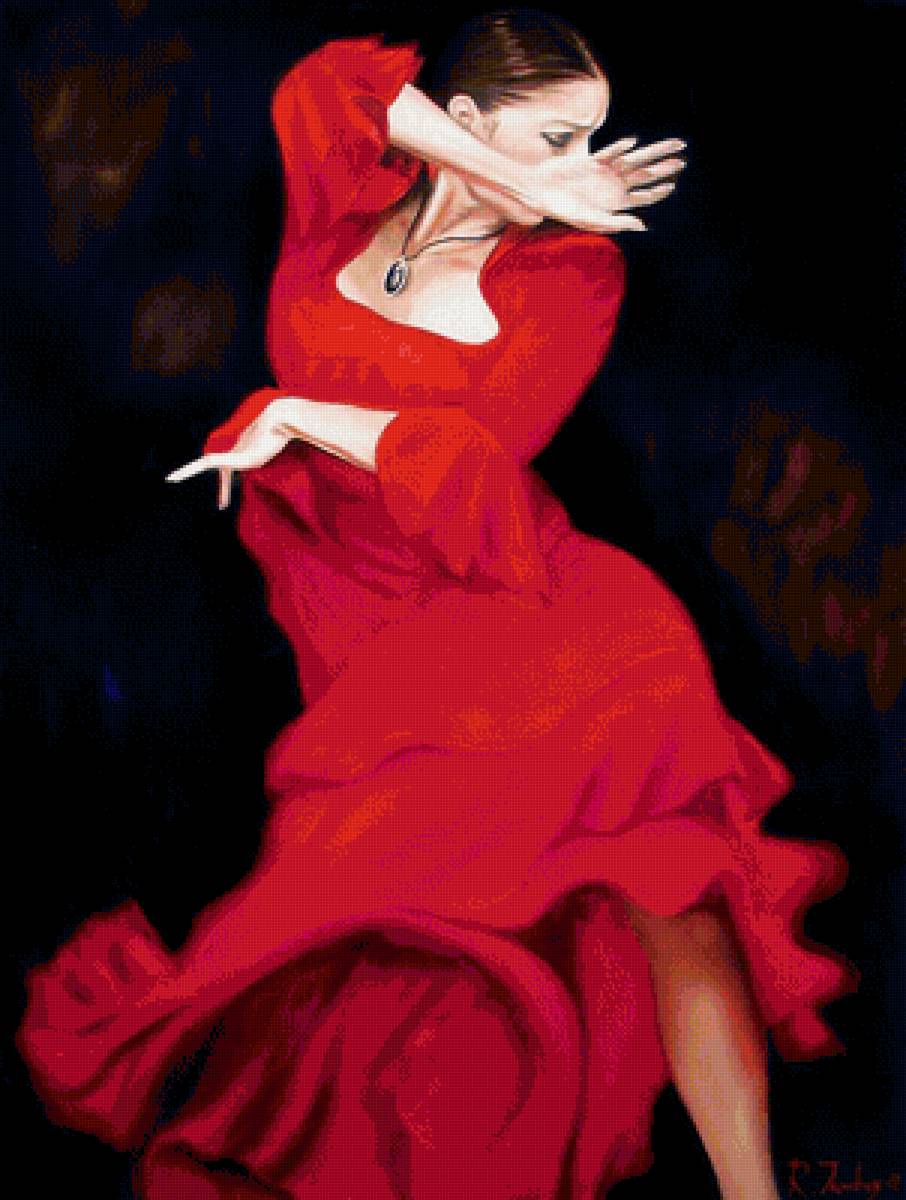 Фламенко - девушка, страсть, фламенко - предпросмотр