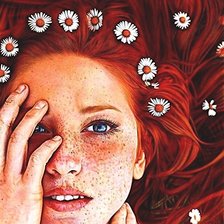 Схема вышивки «Девушка»