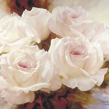 Оригинал схемы вышивки «Белые розы» (№1774720)