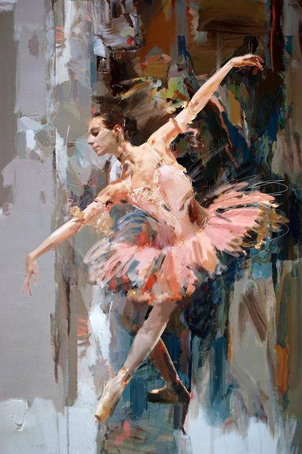 Балерина - танец, балерины, картина, девочки, танцовщицы - оригинал