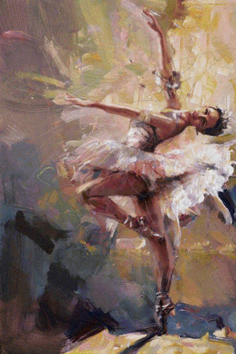 Балерина - балерины, танец, танцовщицы, девочки, картина - предпросмотр