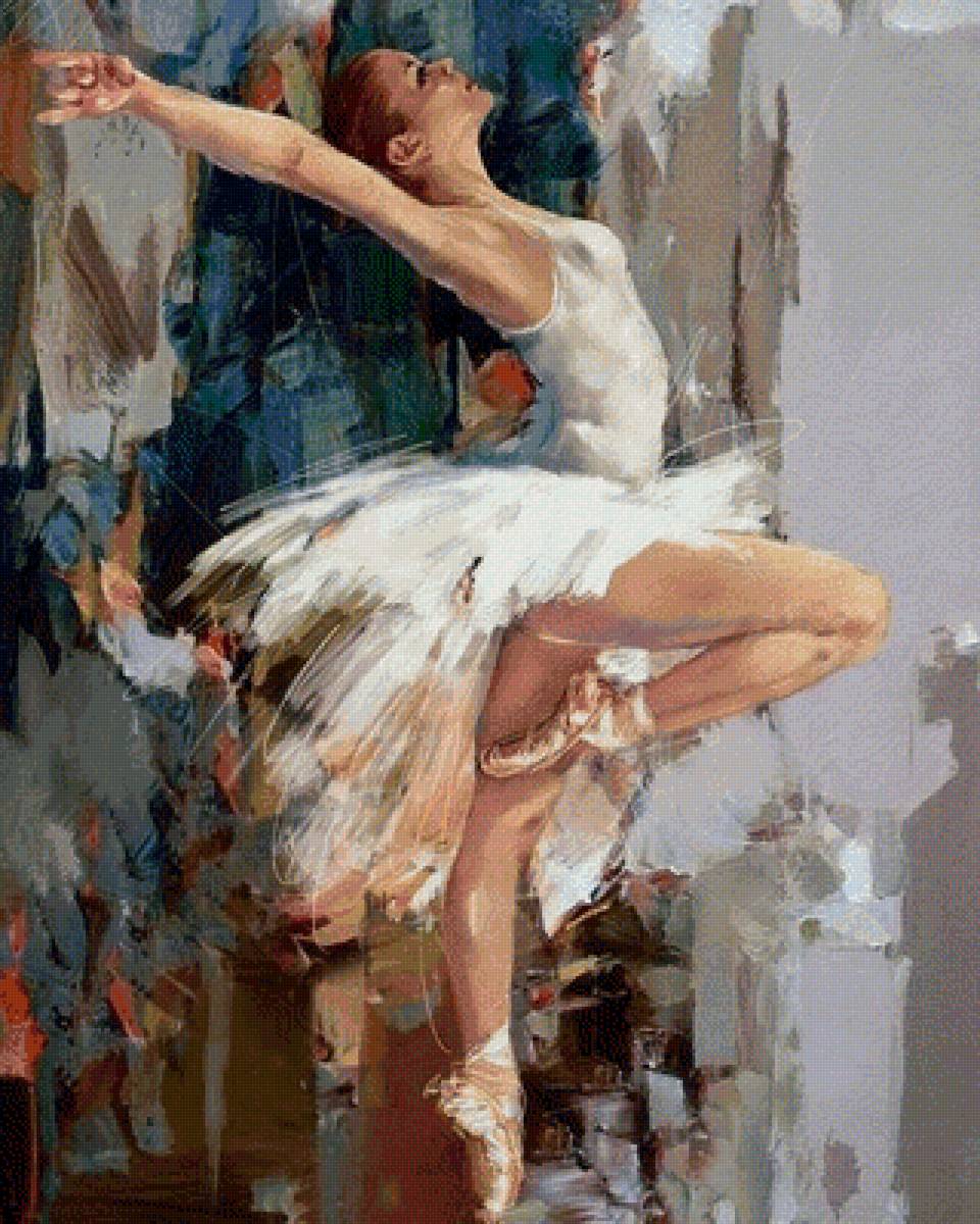 Балерина - танец, девочки, картина, танцовщицы, балерины - предпросмотр