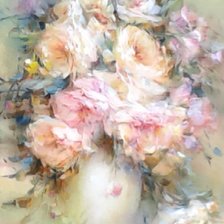 Схема вышивки «пионы»