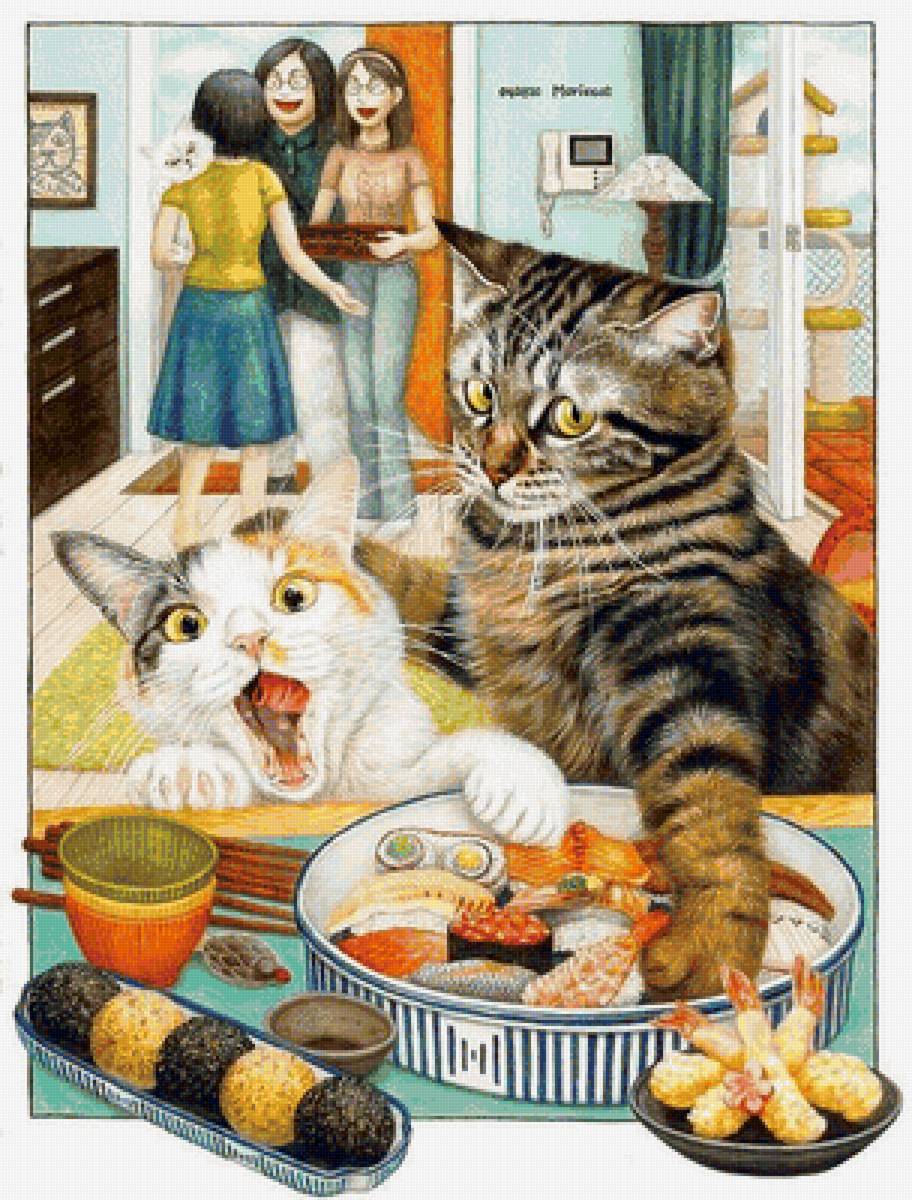 Кошки и кошечки от корейской художницы Mariecat